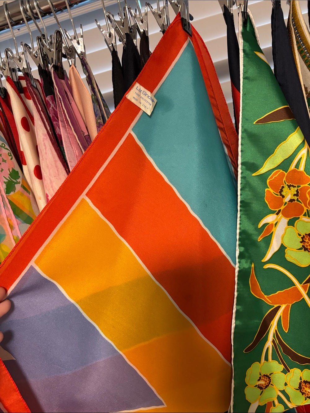 Vintage scarf bundles many sizes and colors - Picture 10 of 15